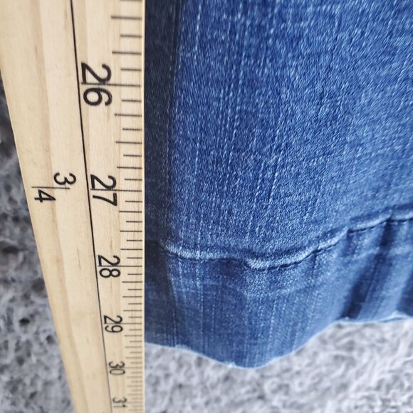 Wrangler Jeans Womens Size 1x32 Blue Trouser Flare Stretch Denim - Picture 8 of 12